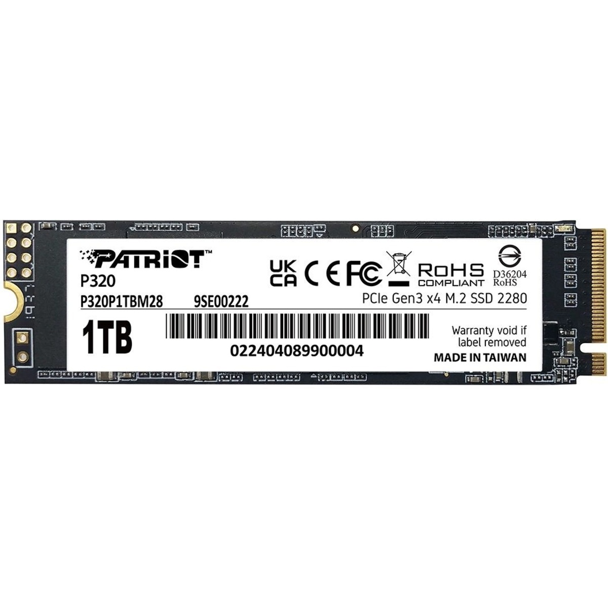 Накопитель SSD Patriot PCIe 3.0 x4 1TB P320P1TBM28