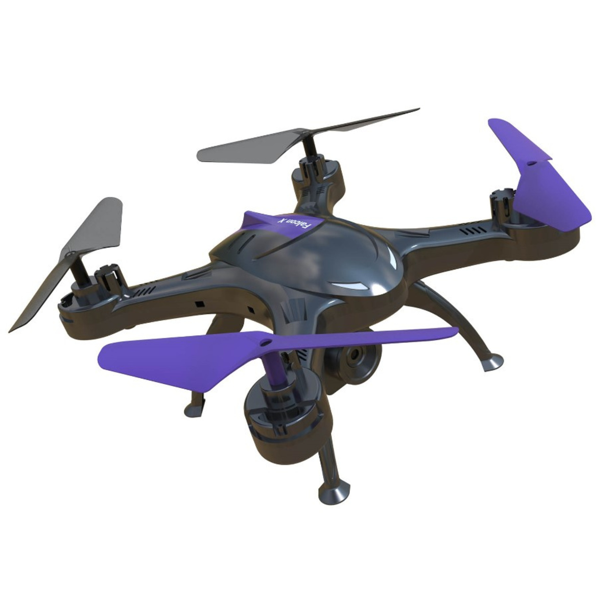 Квадрокоптер Hiper HQC-0003 Falcon X FPV 0.3Mpix VGA WiFi ПДУ (Цвет: Black/Purple)