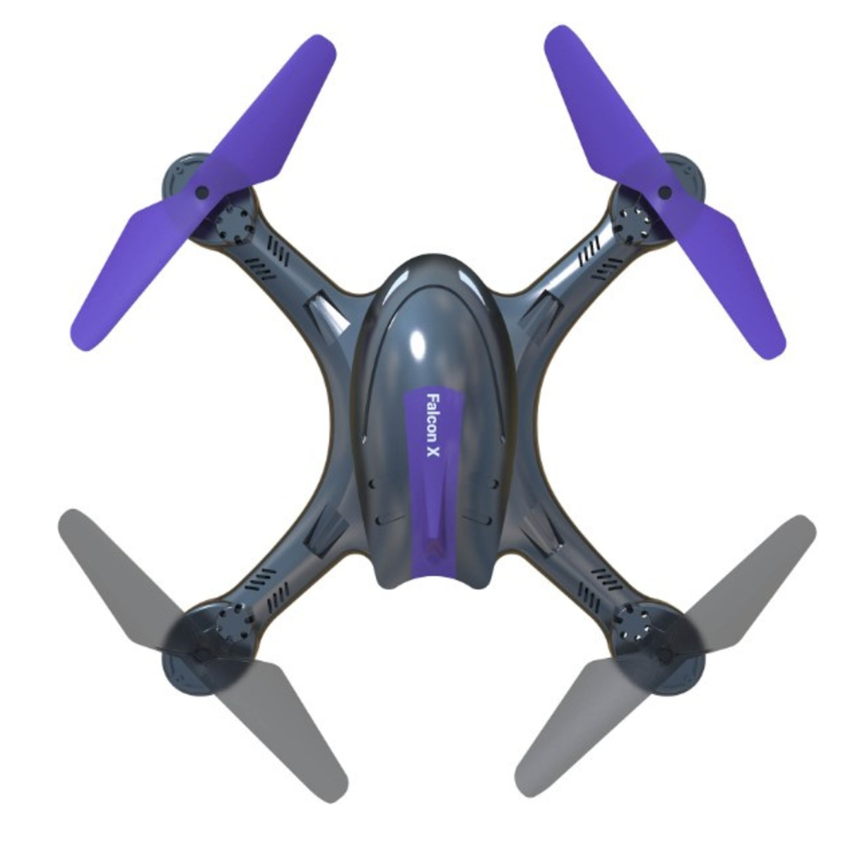 Квадрокоптер Hiper HQC-0003 Falcon X FPV 0.3Mpix VGA WiFi ПДУ (Цвет: Black/Purple)