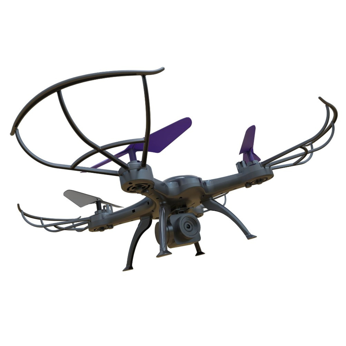 Квадрокоптер Hiper HQC-0003 Falcon X FPV 0.3Mpix VGA WiFi ПДУ (Цвет: Black/Purple)