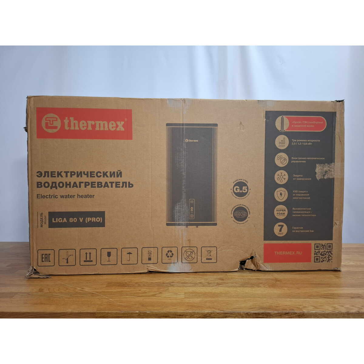 Водонагреватель Thermex Liga 80V (PRO) (Цвет: Gray)