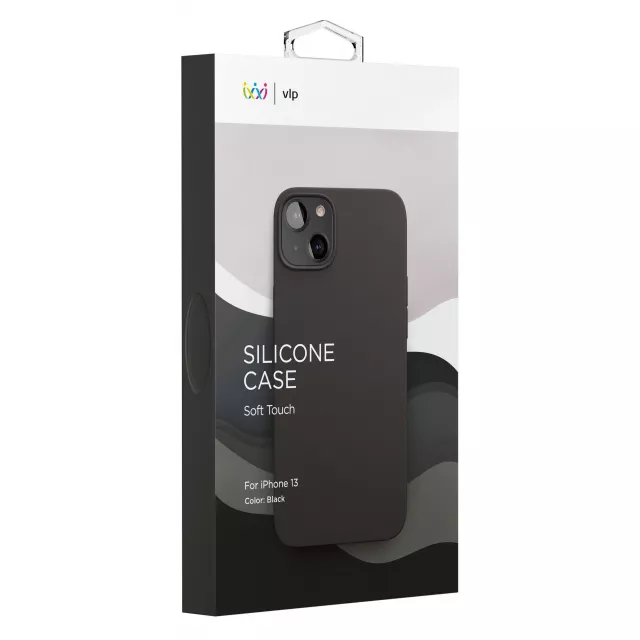 Чехол-накладка VLP Silicone Case для смартфона Apple iPhone 13, черный