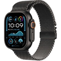 Умные часы Apple Watch Ultra 2 (2024) 49mm Titanium Case with Titanium Milanese Loop M, черный