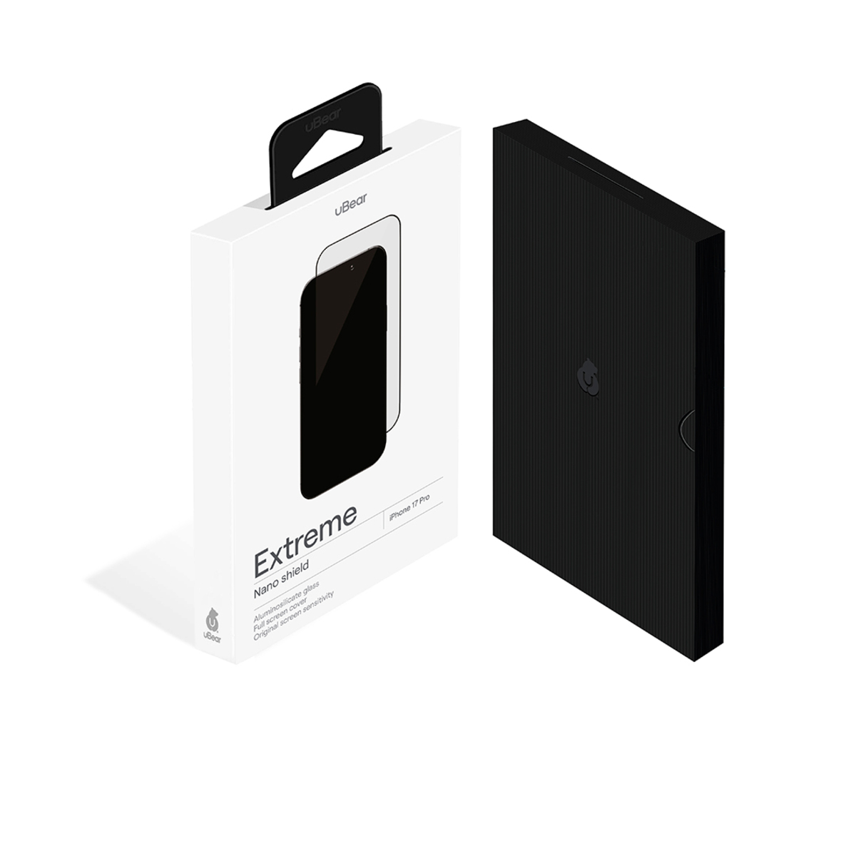Защитное стекло uBear Extreme Nano Shield для iPhone 17 Pro, черный Защитное стекло uBear Extreme Nano Shield для iPhone 17 Pro, черный