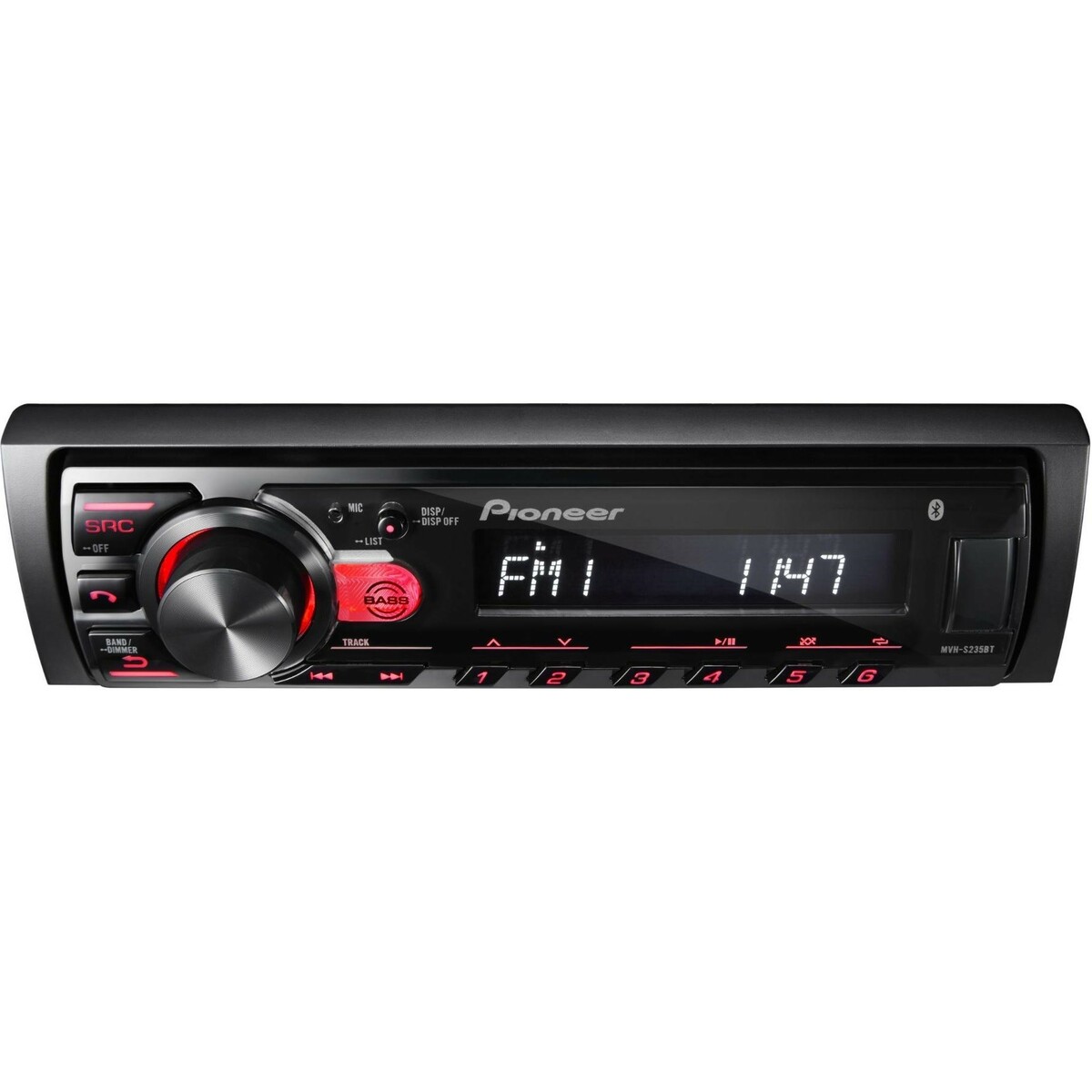 Автомагнитола Pioneer MVH-S235BT, черный