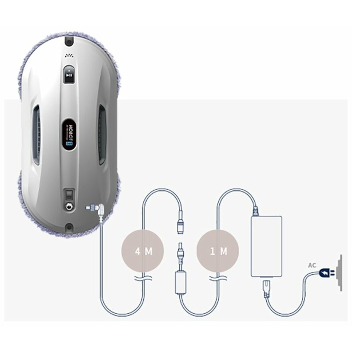 Робот-стеклоочиститель Hobot 368 (Цвет: White)