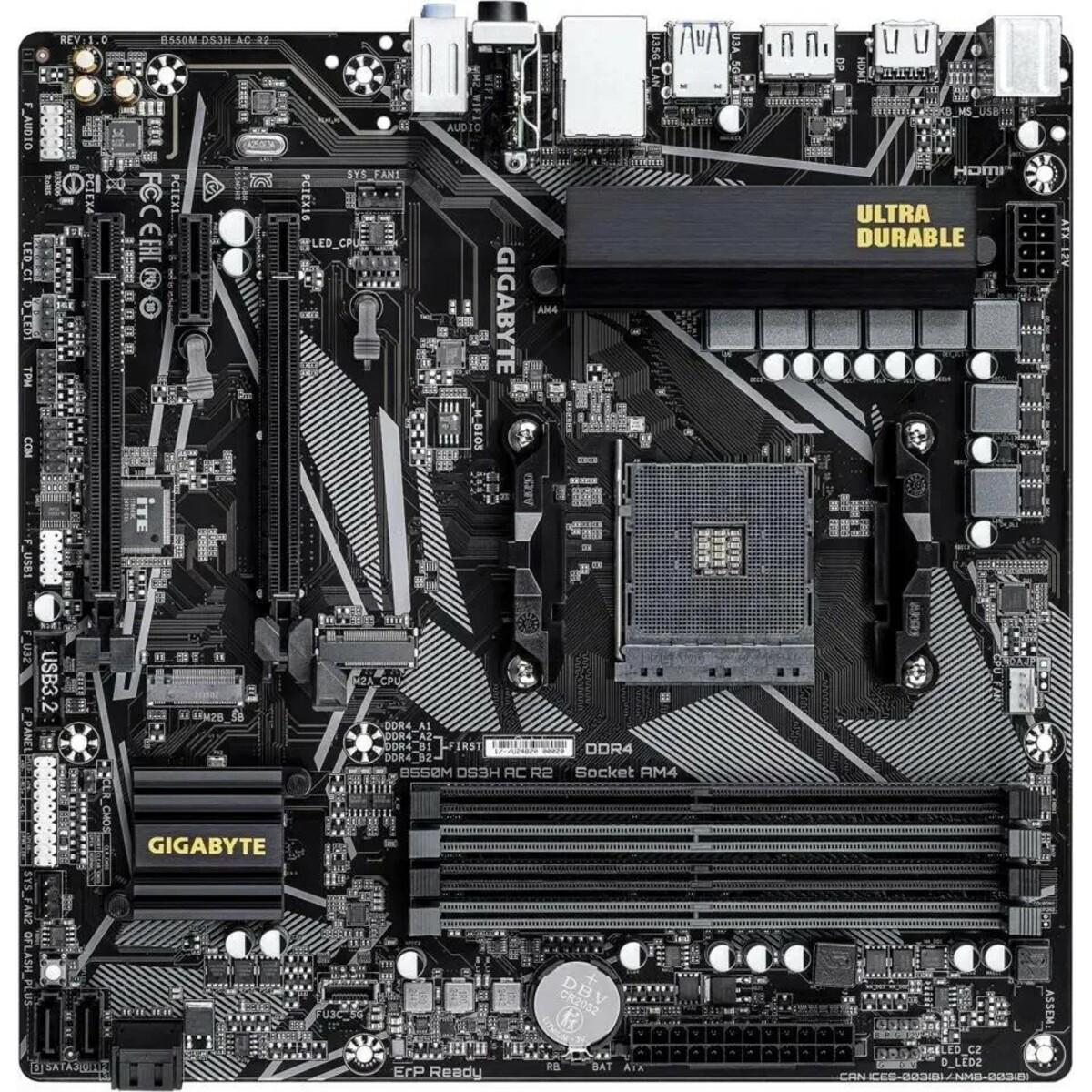 Материнская плата Gigabyte B550M DS3H AC R2 