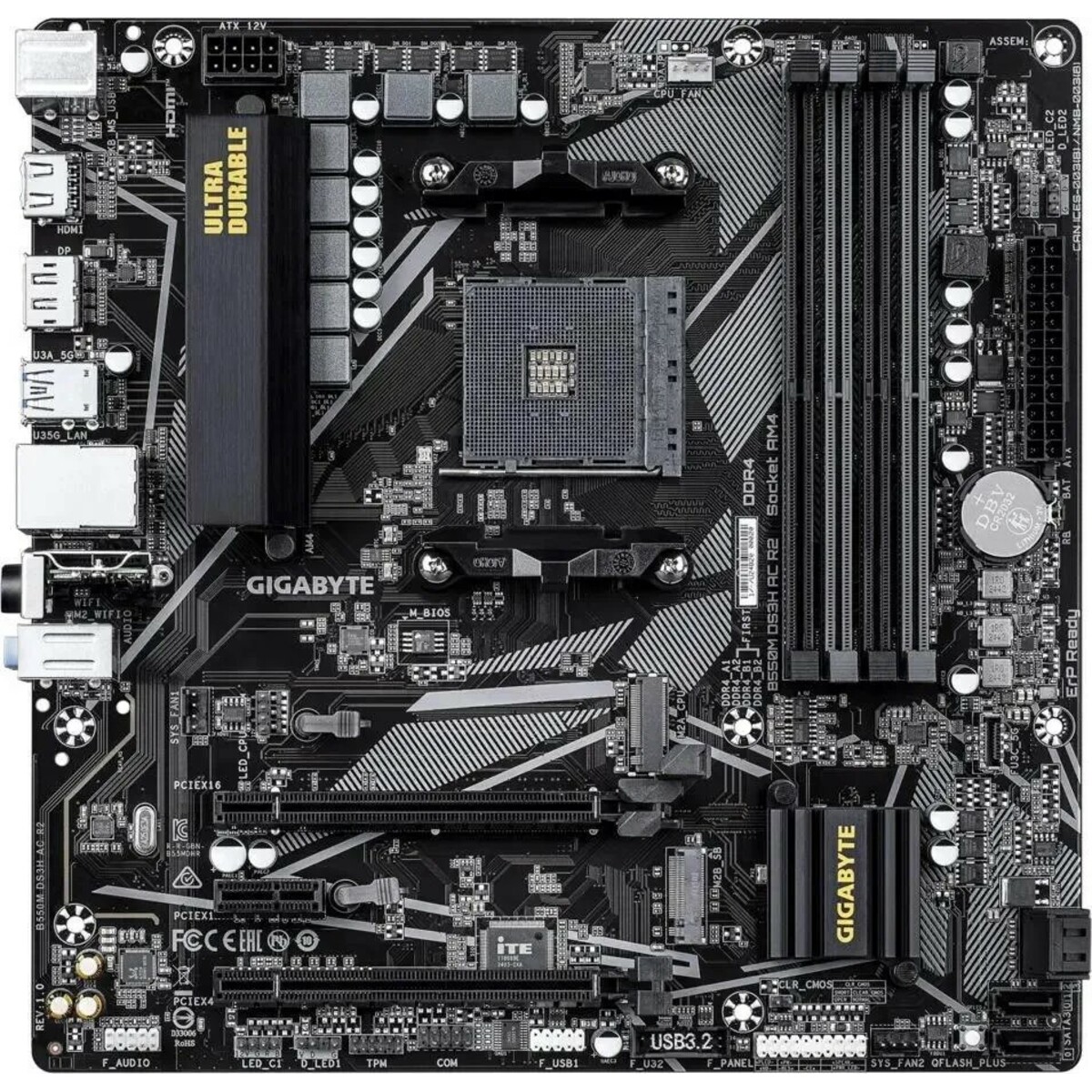 Материнская плата Gigabyte B550M DS3H AC R2 