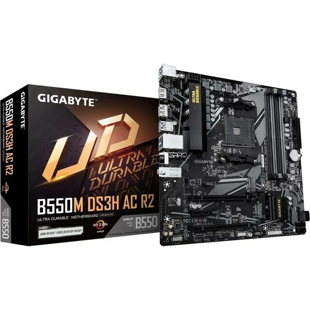 Материнская плата Gigabyte B550M DS3H AC R2 