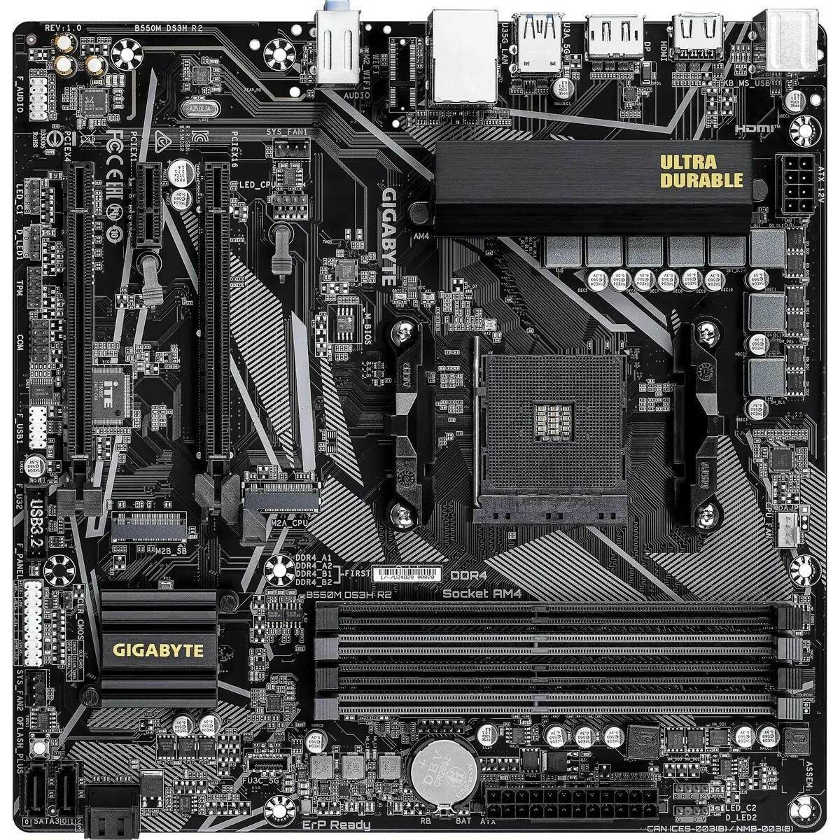 Материнская плата Gigabyte B550M DS3H R2