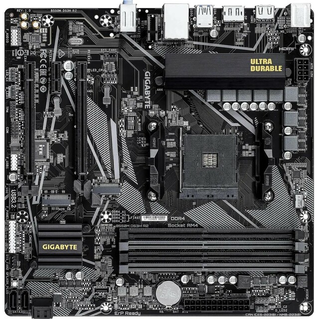 Материнская плата Gigabyte B550M DS3H R2