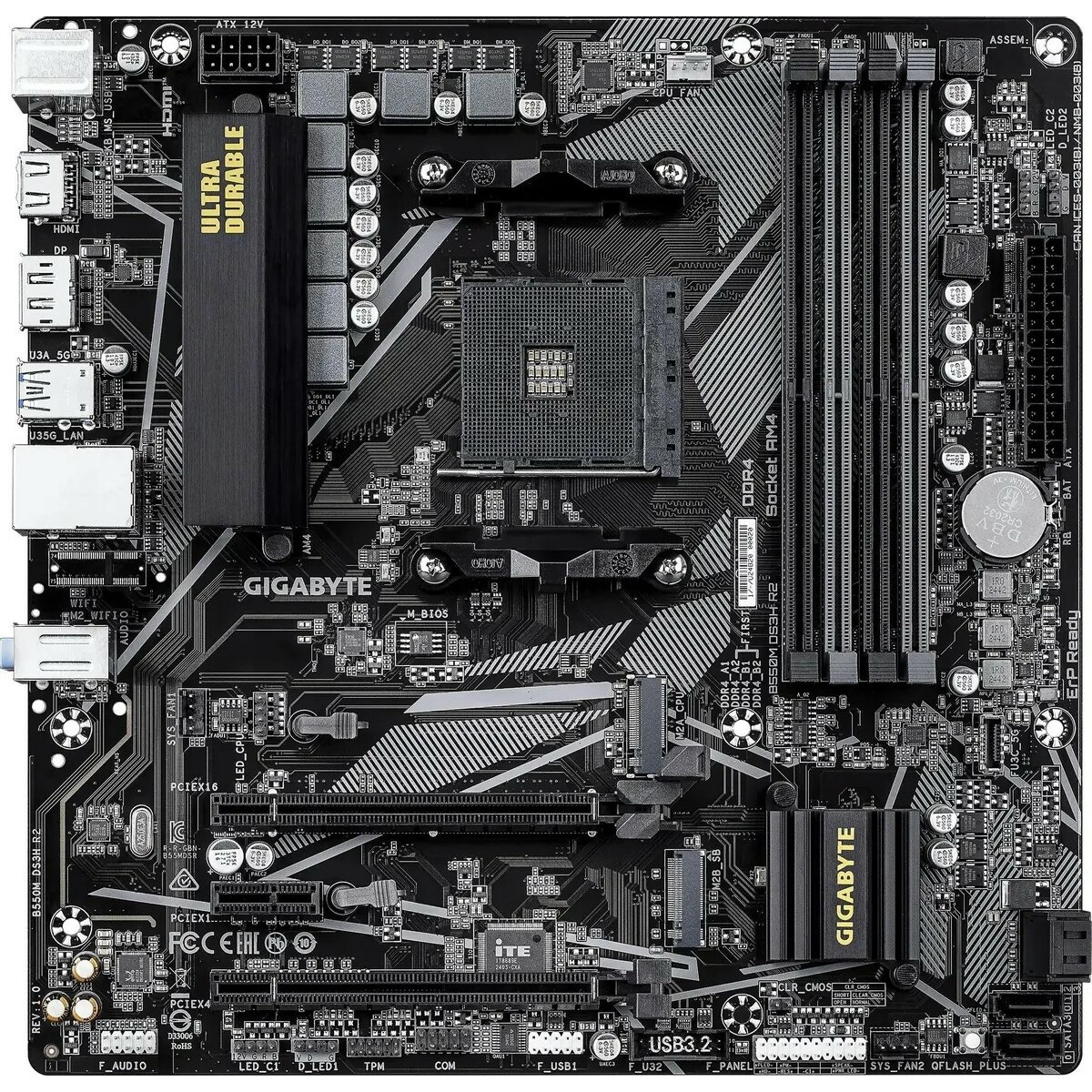 Материнская плата Gigabyte B550M DS3H R2