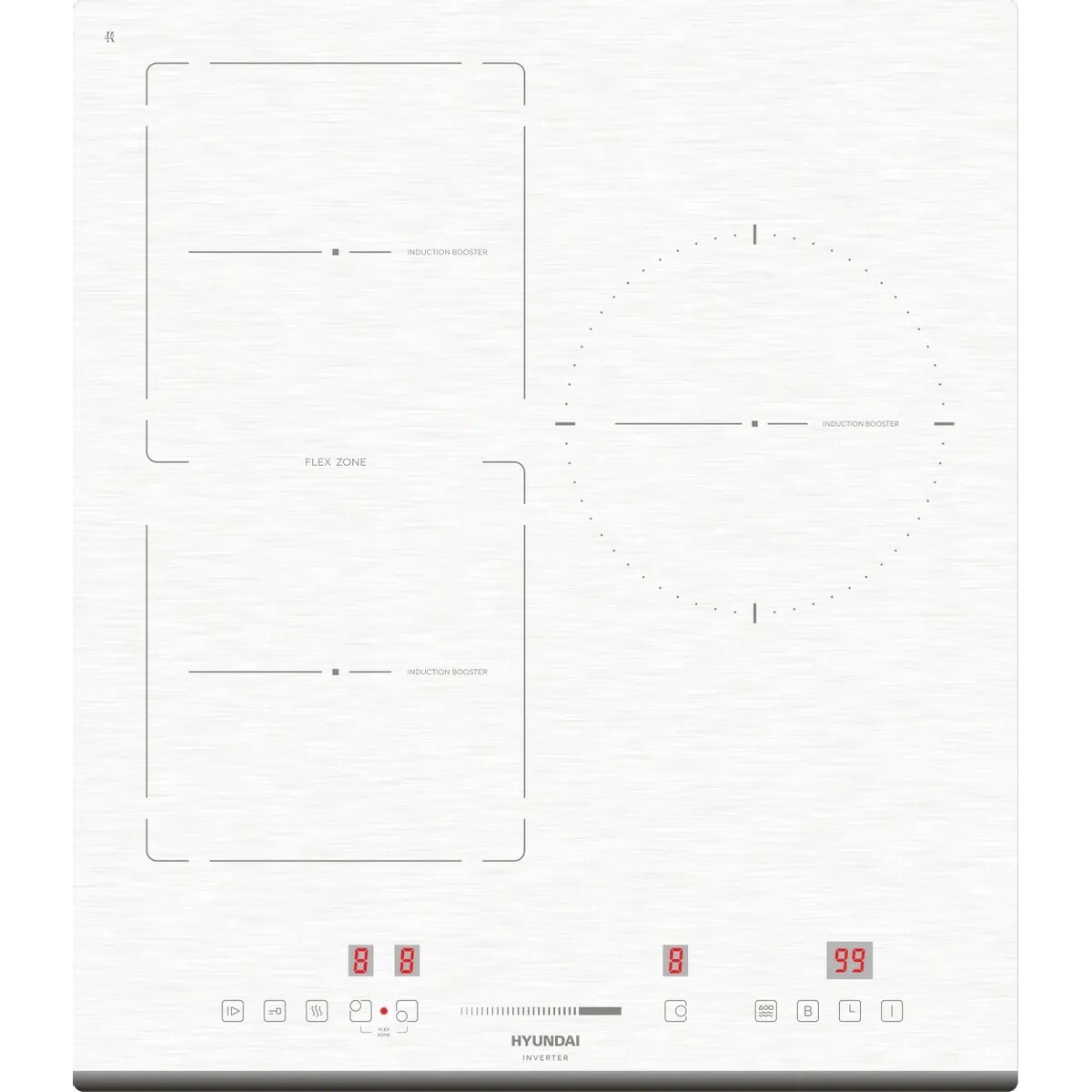Варочная панель Hyundai HHI 4771 WG, белый
