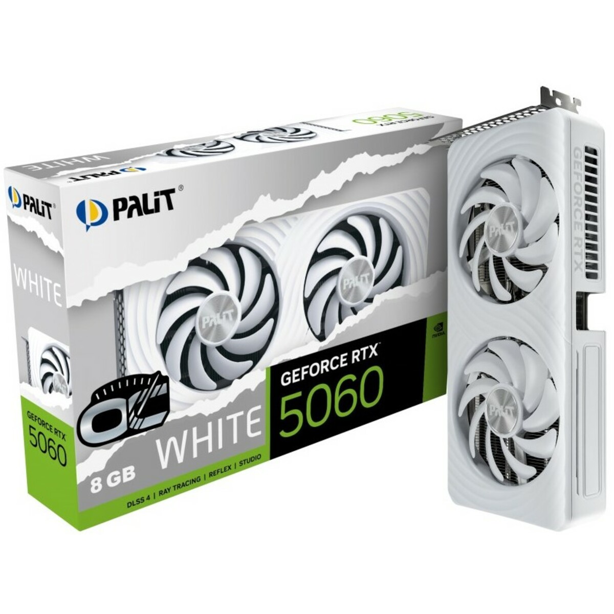 Видеокарта Palit GeForce RTX 5060 White OC 8GB (NE75060U19P1-GB2063M)