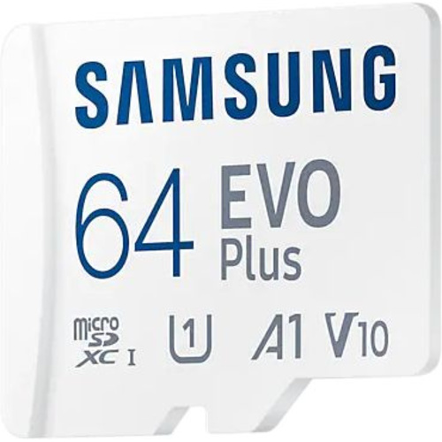 Карта памяти microSDXC Samsung EVO Plus 64Gb (class10) + adapter (Цвет: White)