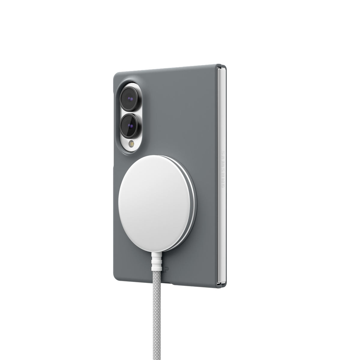 Чехол-накладка VLP Flex Case с MagSafe для Samsung Galaxy Z Fold 8, графитовый