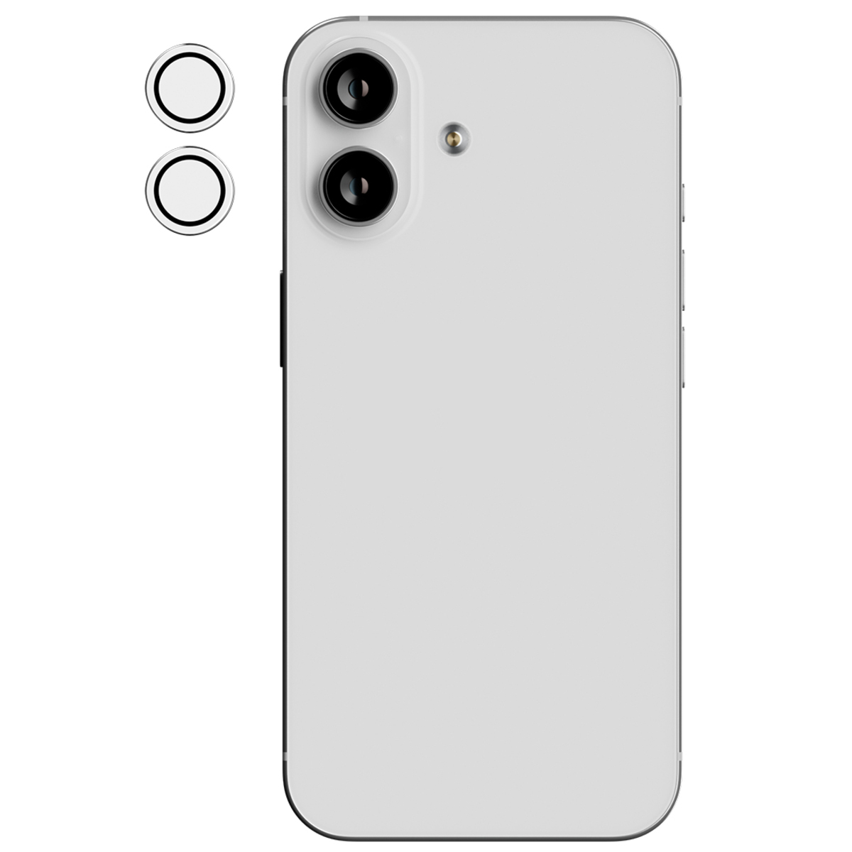 Защитное стекло для камеры uBear Nano Lens Shield для iPhone 17 (Цвет: Black)