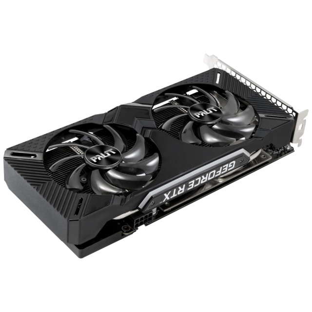 Видеокарта Palit PCI-E PA-RTX2060 DUAL12G NVIDIA GeForce RTX 2060 12288Mb 192 GDDR6 1470/14000 DVIx1 HDMIx1 DPx1 HDCP Ret