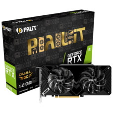 Видеокарта Palit PCI-E PA-RTX2060 DUAL12G NVIDIA GeForce RTX 2060 12288Mb 192 GDDR6 1470 / 14000 DVIx1 HDMIx1 DPx1 HDCP Ret