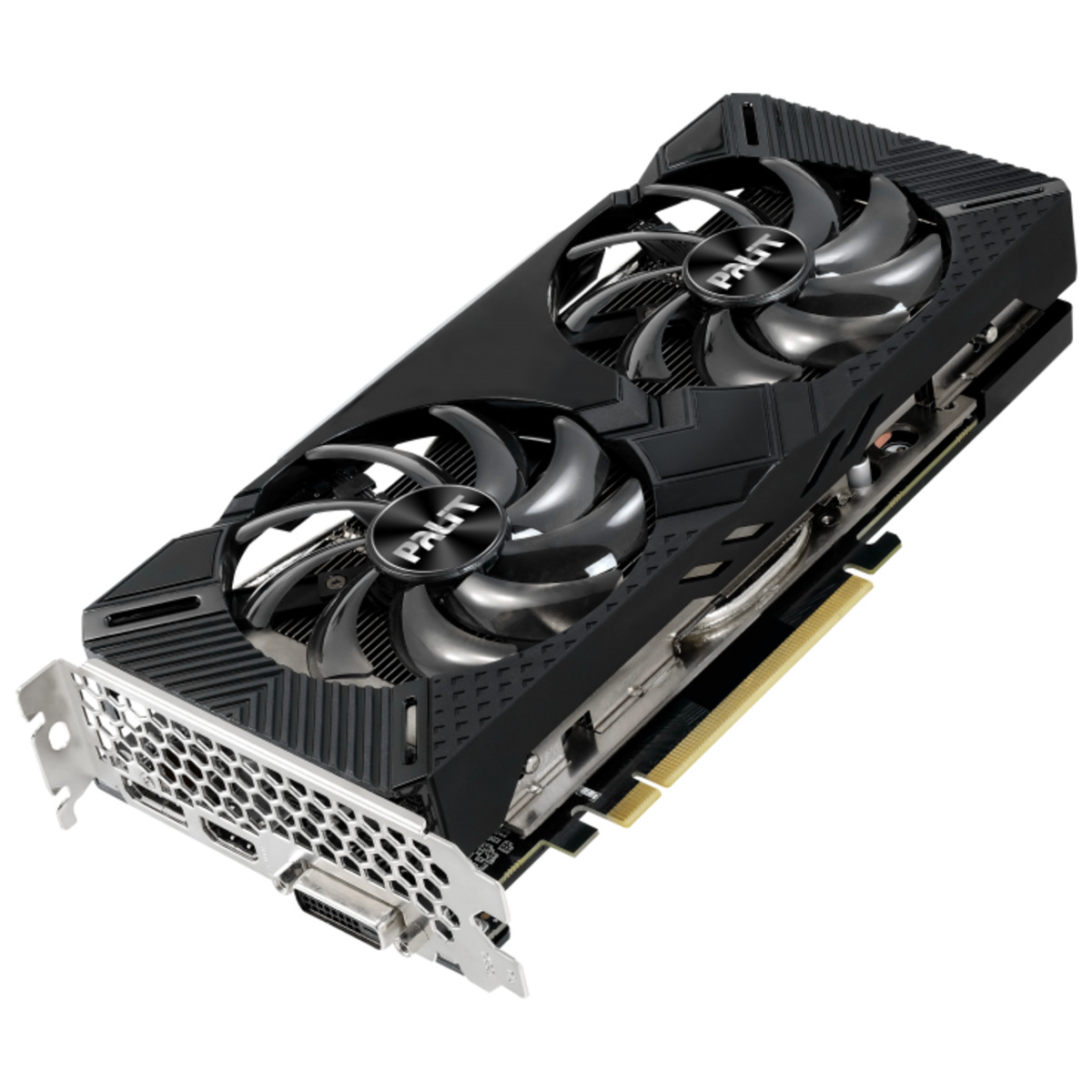 Видеокарта Palit PCI-E PA-RTX2060 DUAL12G NVIDIA GeForce RTX 2060 12288Mb 192 GDDR6 1470 / 14000 DVIx1 HDMIx1 DPx1 HDCP Ret