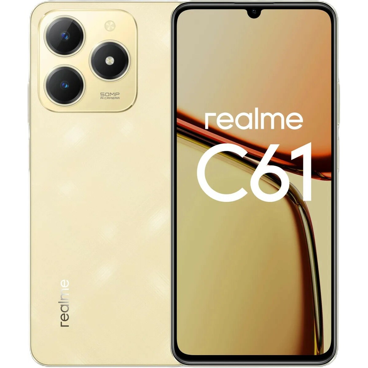 Смартфон realme C61 8/256Gb (Цвет: Gold)