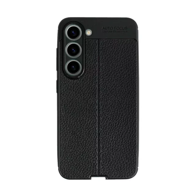 Чехол-накладка Devia Leather Texture Shockproof Case для смартфона Samsung Galaxy S23, черный