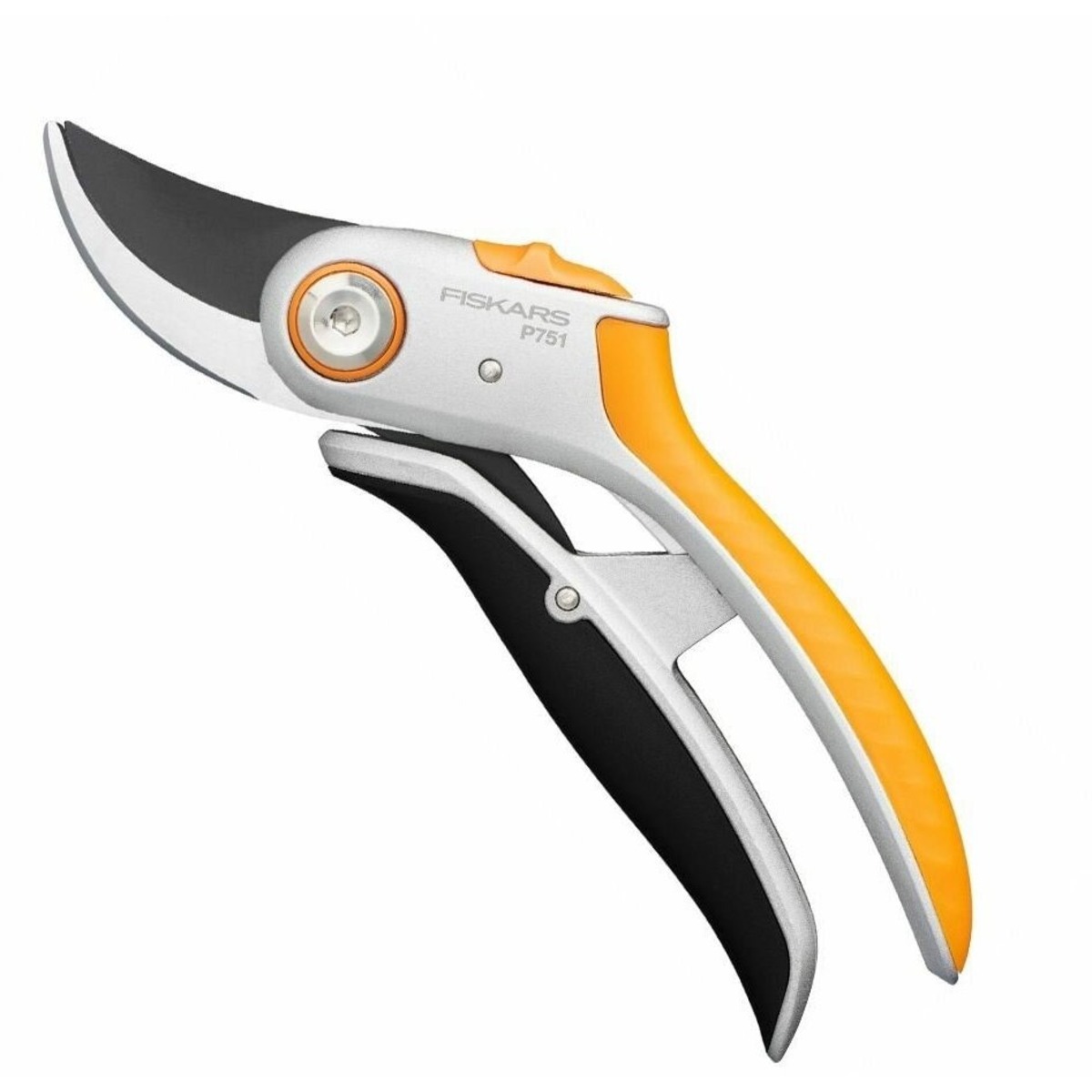 Металлический плоскостной секатор Fiskars Plus PowerLever P751 (Цвет: Orange)
