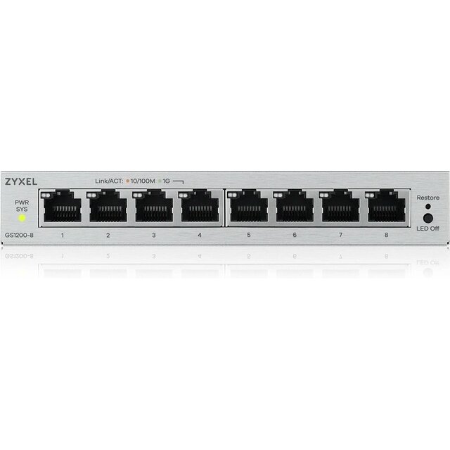 Коммутатор Zyxel GS1200-8V3-EU0101F