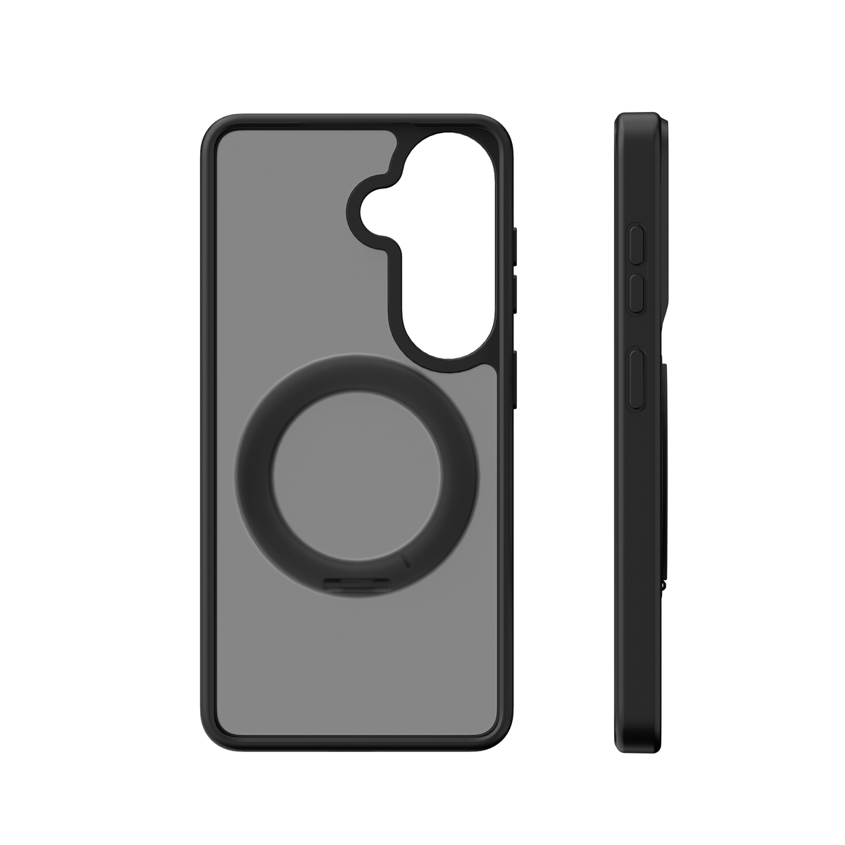 Чехол-накладка VLP Ring Case with MagSafe для смартфона Samsung Galaxy S26 (Цвет: Black)