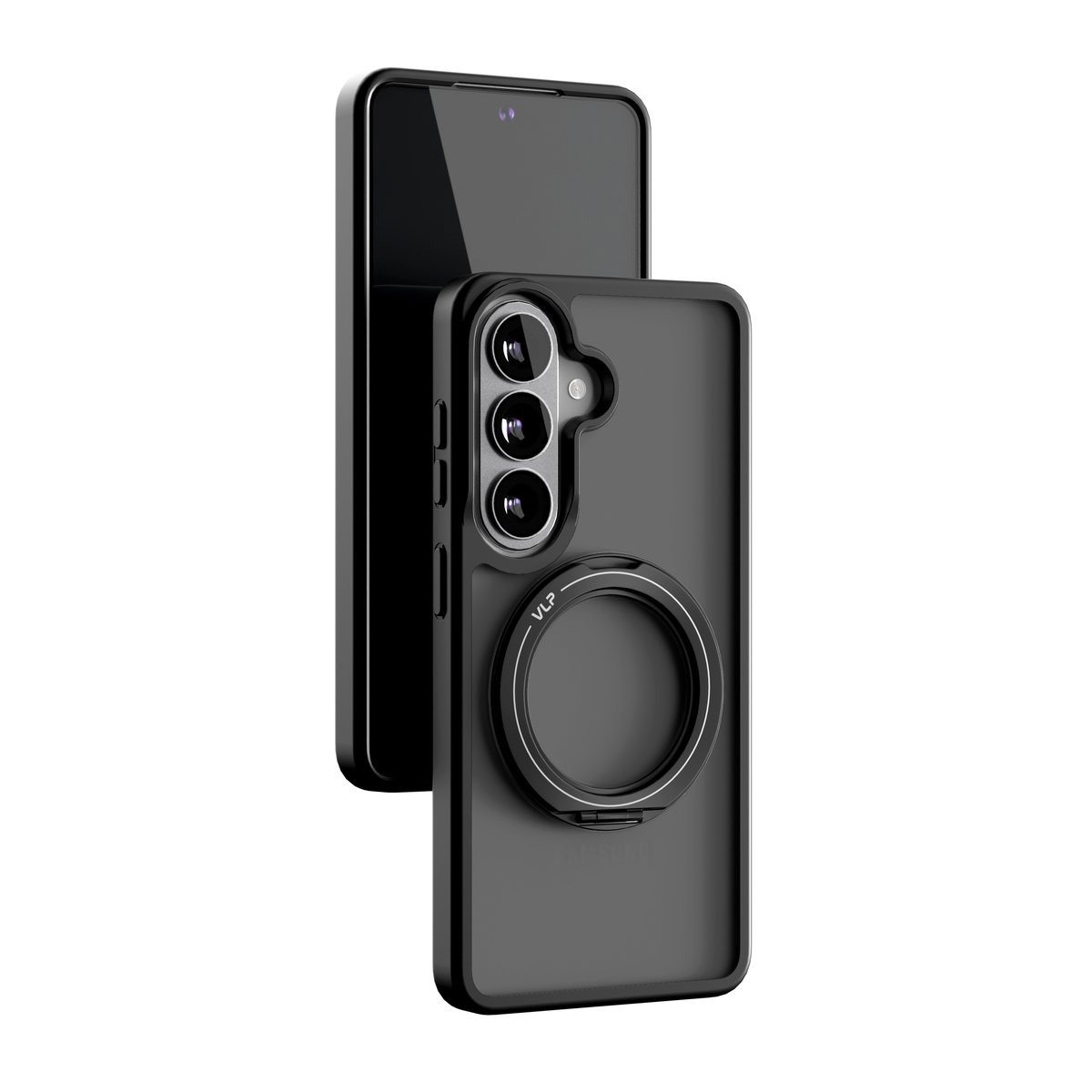 Чехол-накладка VLP Ring Case with MagSafe для смартфона Samsung Galaxy S26 (Цвет: Black)