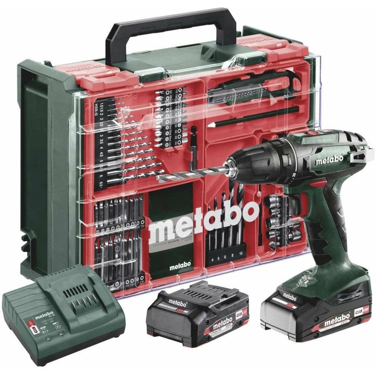 Дрель ударная Metabo BS 18 Set (Цвет: Green)