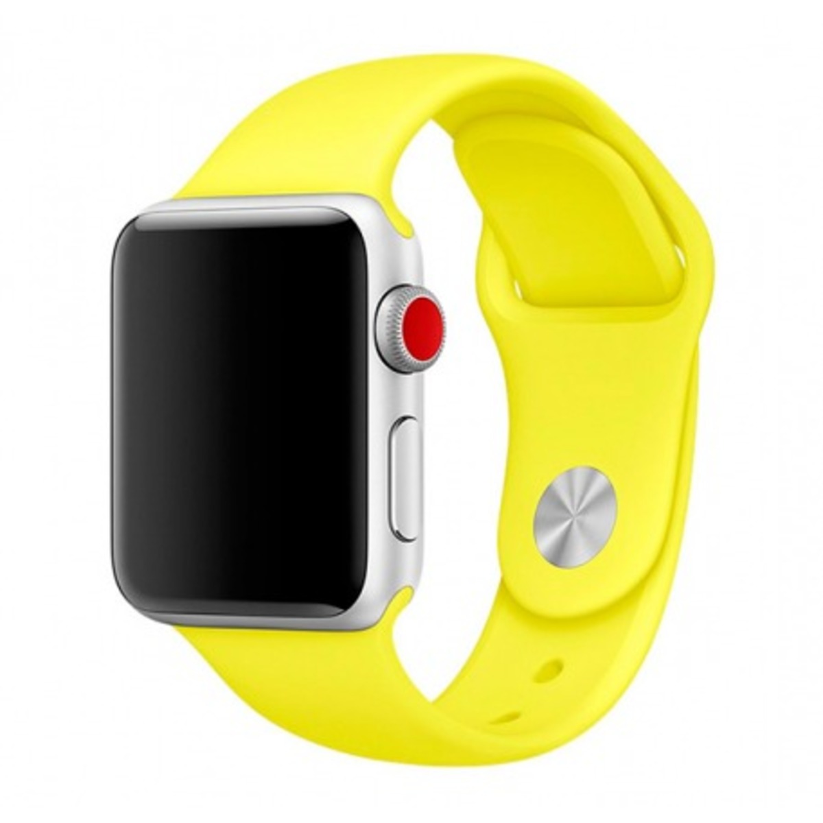 Ремешок силиконовый для Apple Watch 38 / 40 mm (Цвет: Yellow)