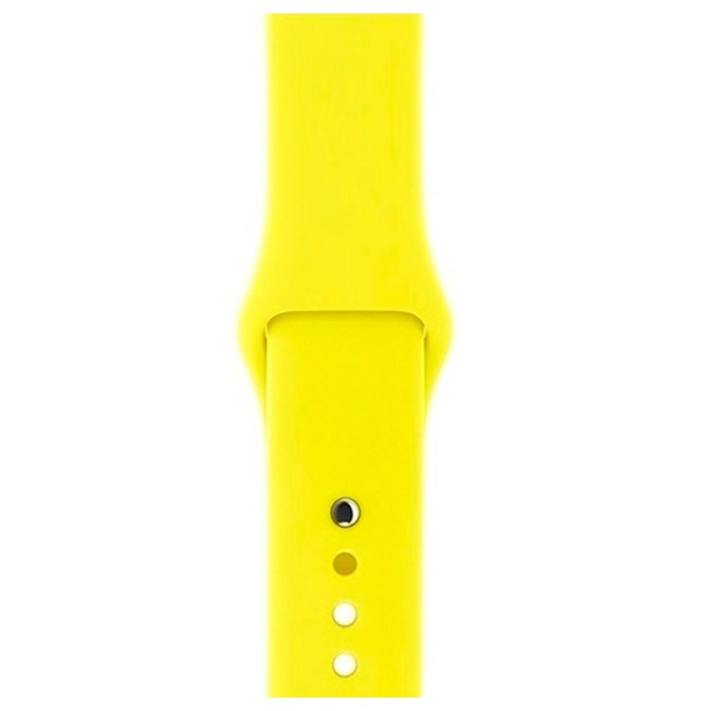 Ремешок силиконовый для Apple Watch 38/40 mm (Цвет: Yellow)