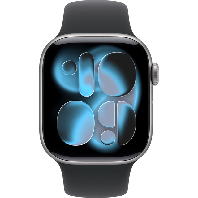 Умные часы Apple Watch Series 11 42mm Aluminum Case with Sport Band M / L (Цвет:Space Gray / Black)