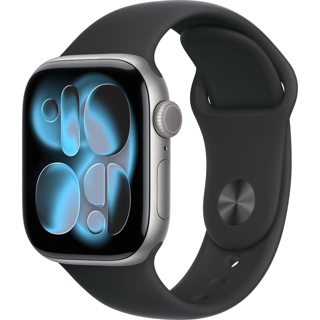 Умные часы Apple Watch Series 11 42mm Aluminum Case with Sport Band M / L (Цвет:Space Gray / Black)