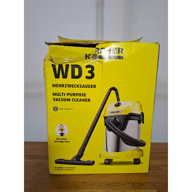 Строительный пылесос Karcher WD 3 S V-17 / 4 / 20 (Цвет: Yellow)