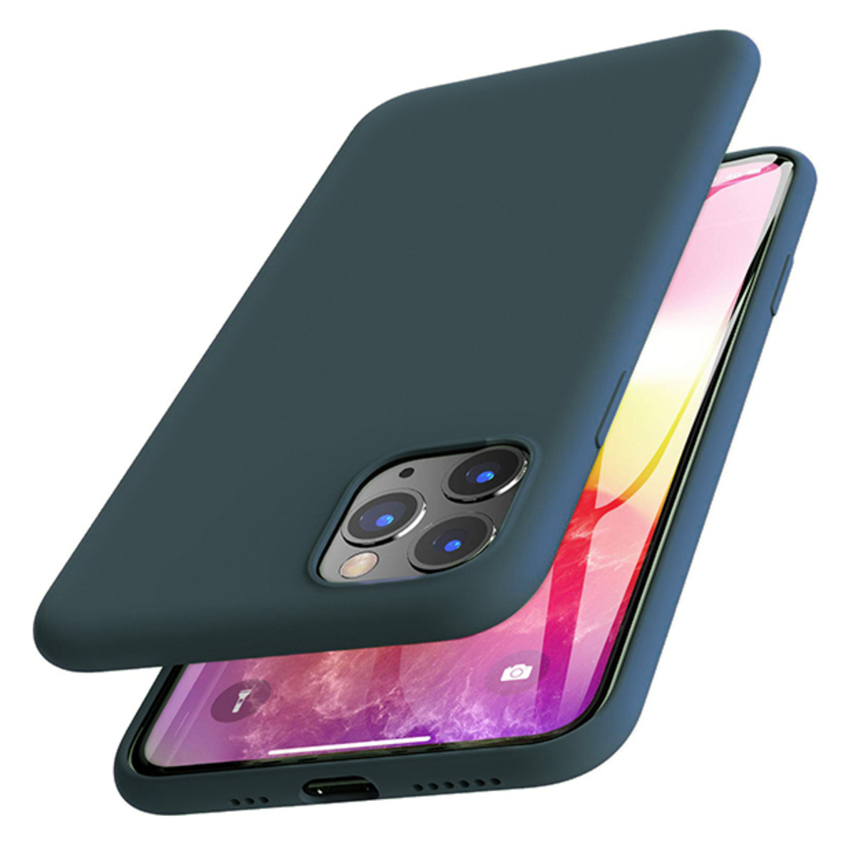 Чехол-накладка Devia Nature Series Silicone Case для смартфона iPhone 11 Pro (Цвет: Green)