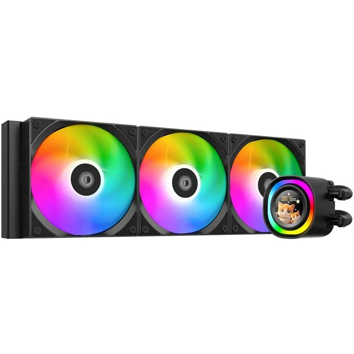 Система водяного охлаждения ID-Cooling FX360 LCD, черный