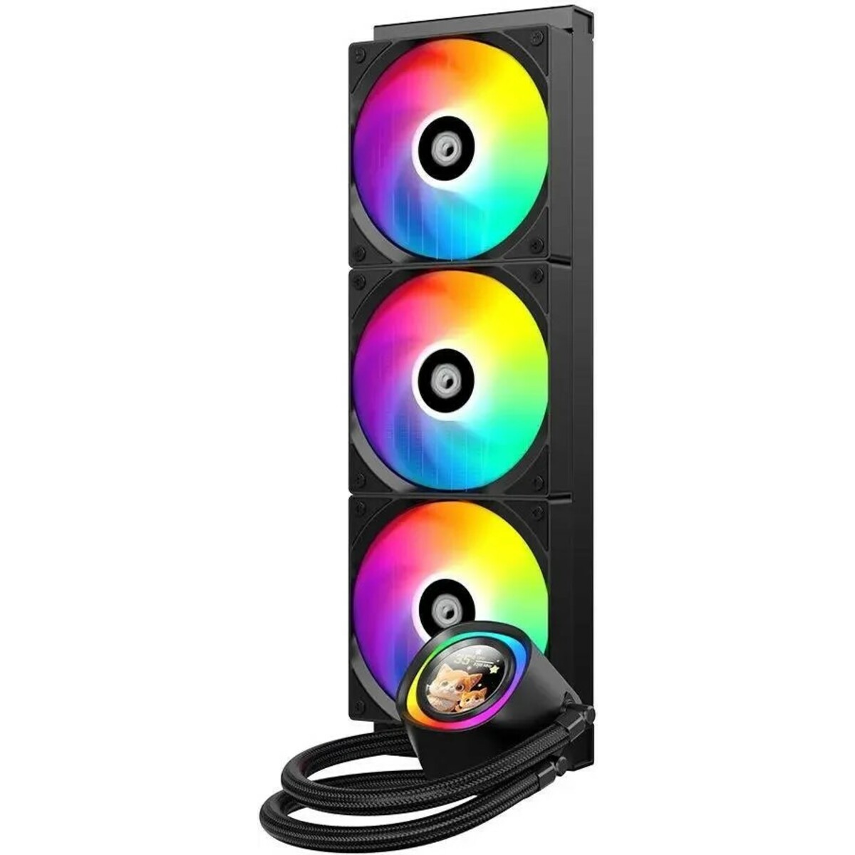 Система водяного охлаждения ID-Cooling FX360 LCD, черный