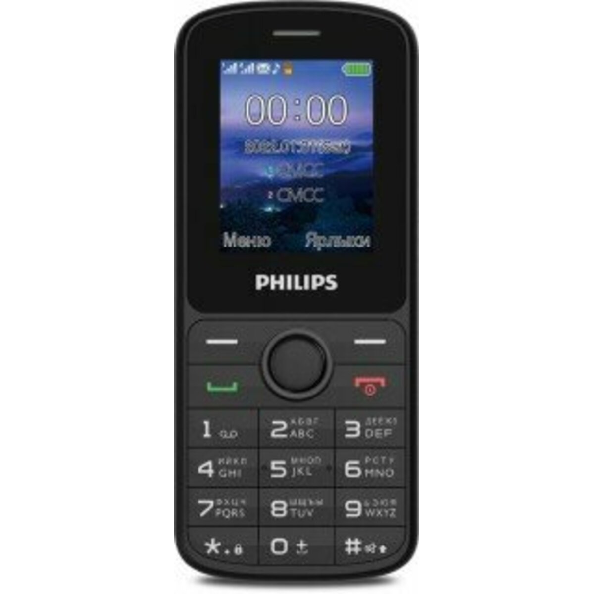 Мобильный телефон Philips Xenium E2101, черный