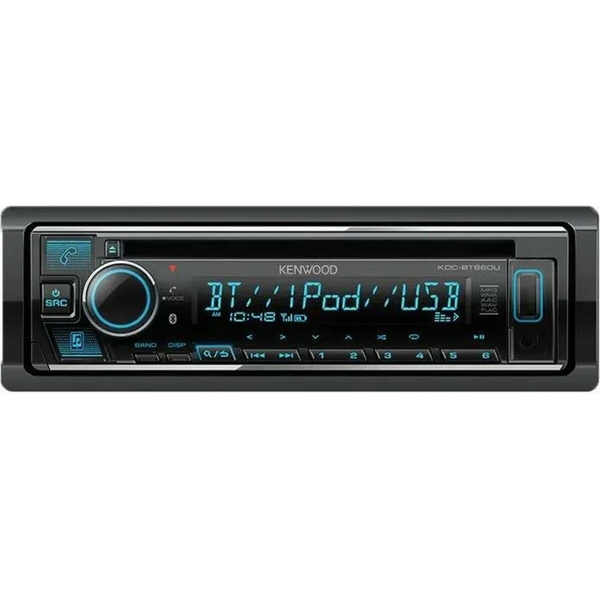 Автомагнитола Kenwood  KDC-BT660U, черный