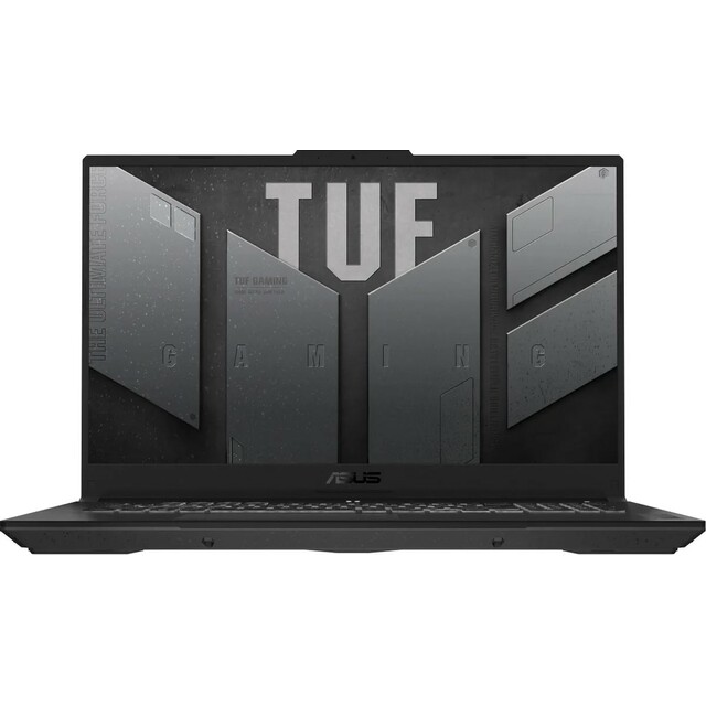 Ноутбук Asus TUF Gaming A17 FA707NV-HX064 (AMD Ryzen 5 7535HS 3.3Ghz/16Gb DDR5/SSD 1Tb/NVIDIA GeForce RTX4060 8Gb/17.3 /IPS/FHD (1920x1080)/noOS/gray/WiFi/BT/Cam)