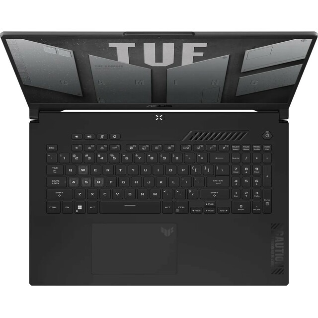 Ноутбук Asus TUF Gaming A17 FA707NV-HX064 (AMD Ryzen 5 7535HS 3.3Ghz/16Gb DDR5/SSD 1Tb/NVIDIA GeForce RTX4060 8Gb/17.3 /IPS/FHD (1920x1080)/noOS/gray/WiFi/BT/Cam)