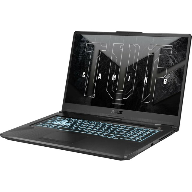 Ноутбук Asus TUF Gaming A17 FA706NF-HX007 (AMD Ryzen 5 7535HS 3.3Ghz/16Gb DDR4/SSD 512Gb/NVIDIA GeForce RTX 2050 4Gb/17.3 /IPS/FHD (1920x1080)/noOS/black/WiFi/BT/Cam)