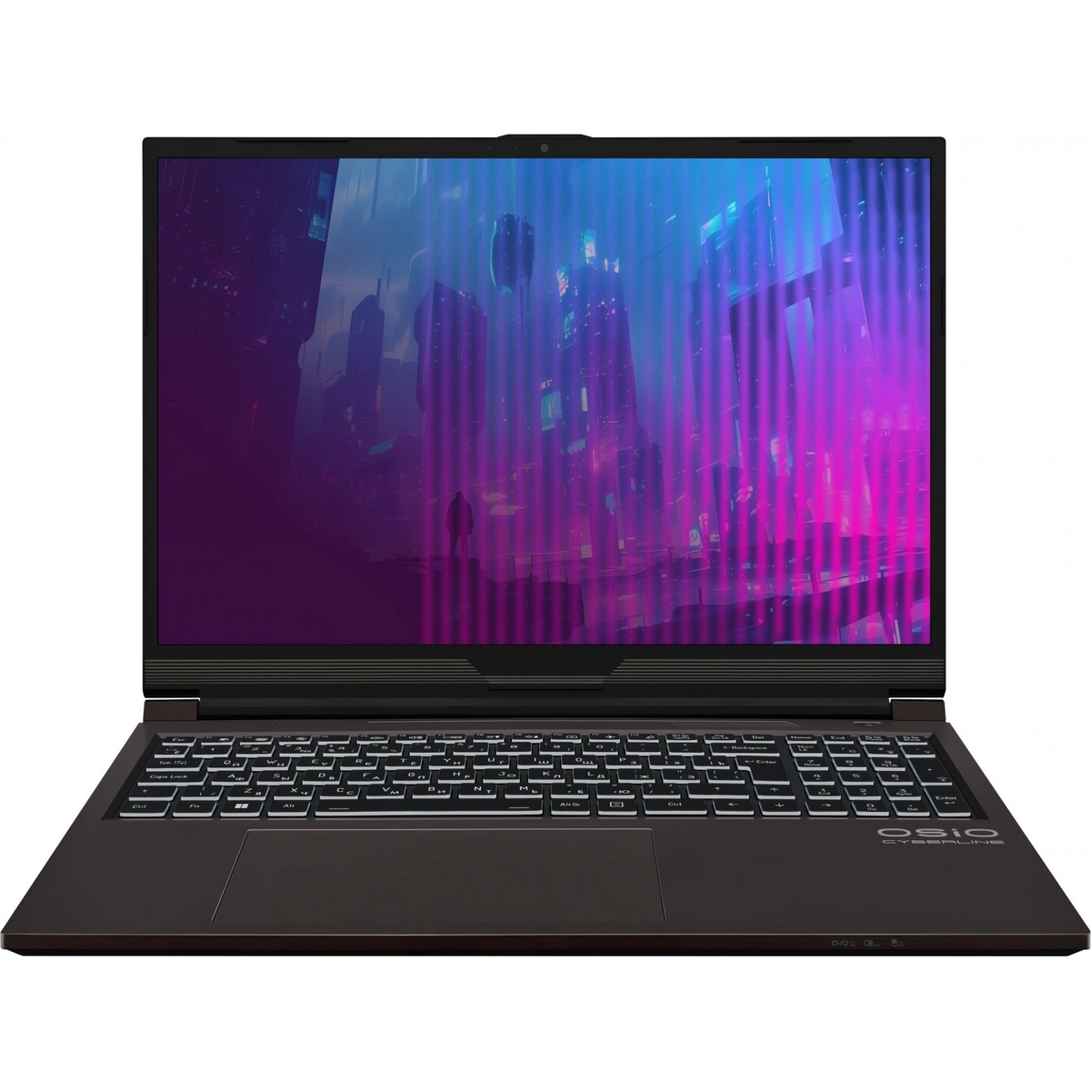Ноутбук Osio CyberLine C160i-001 (Core i5 12600H 16Gb SSD512Gb NVIDIA GeForce RTX 3050 6Gb 16 IPS WUXGA (1920x1200) noOS brown WiFi BT Cam)