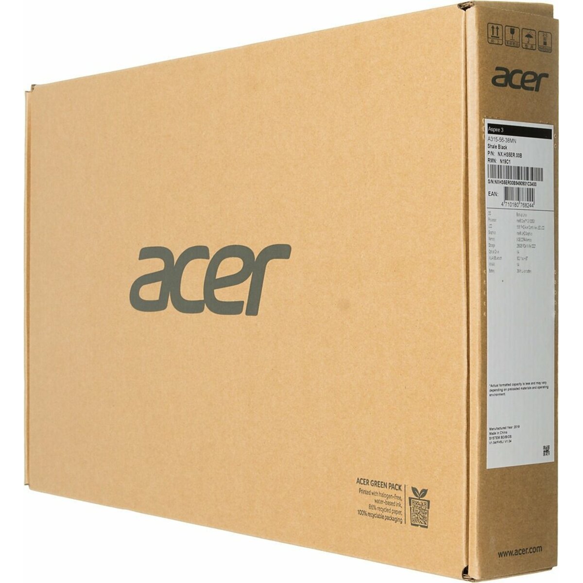 Ноутбук Acer Aspire 3 A315-56-399N Core i3-1005G1 / 8Gb / SSD512Gb / Intel UHD Graphics 15.6 FHD / 15.6