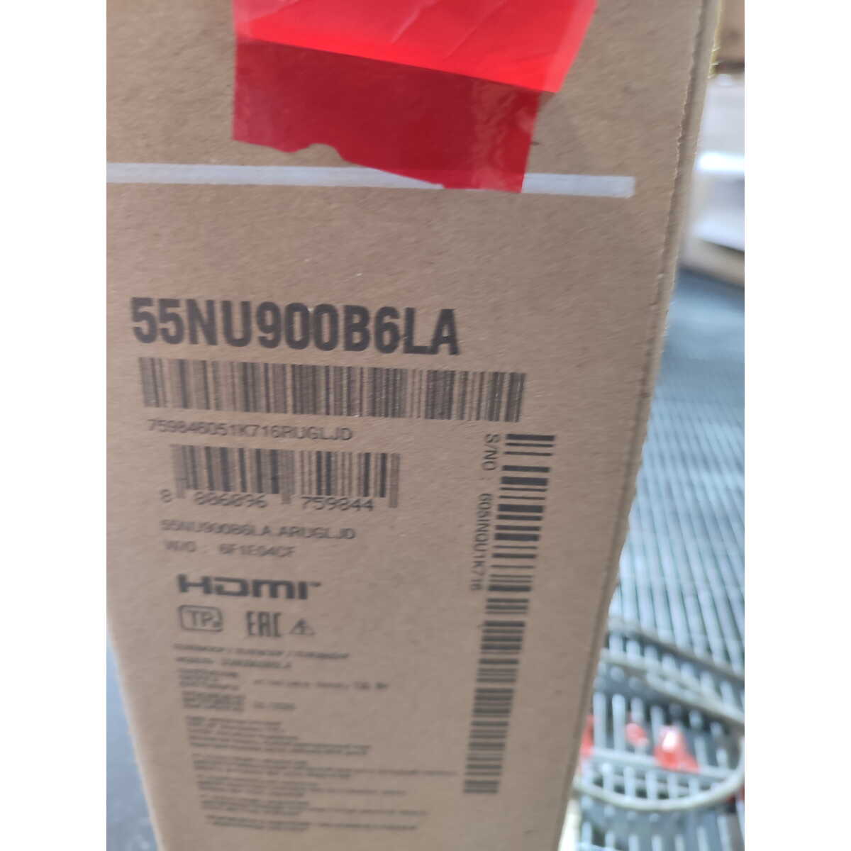 Телевизор LG 55" 55NU900B6LA.ARUG, черный 