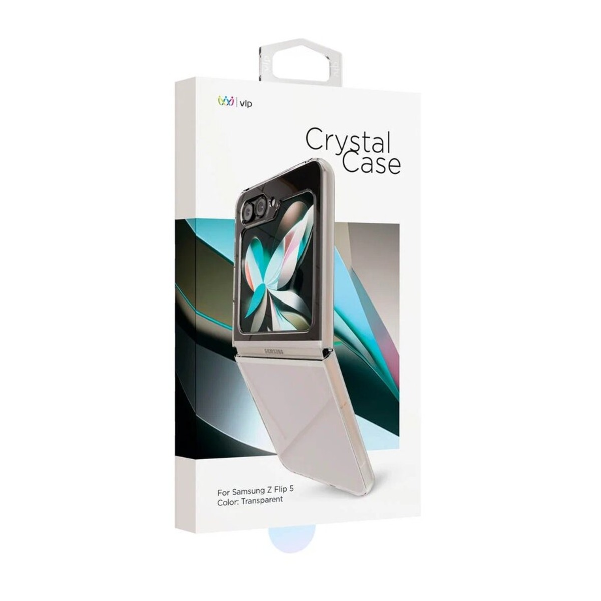 Чехол-накладка VLP Crystal Сase для смартфона Samsung Galaxy Z Flip 5 (Цвет: Clear)