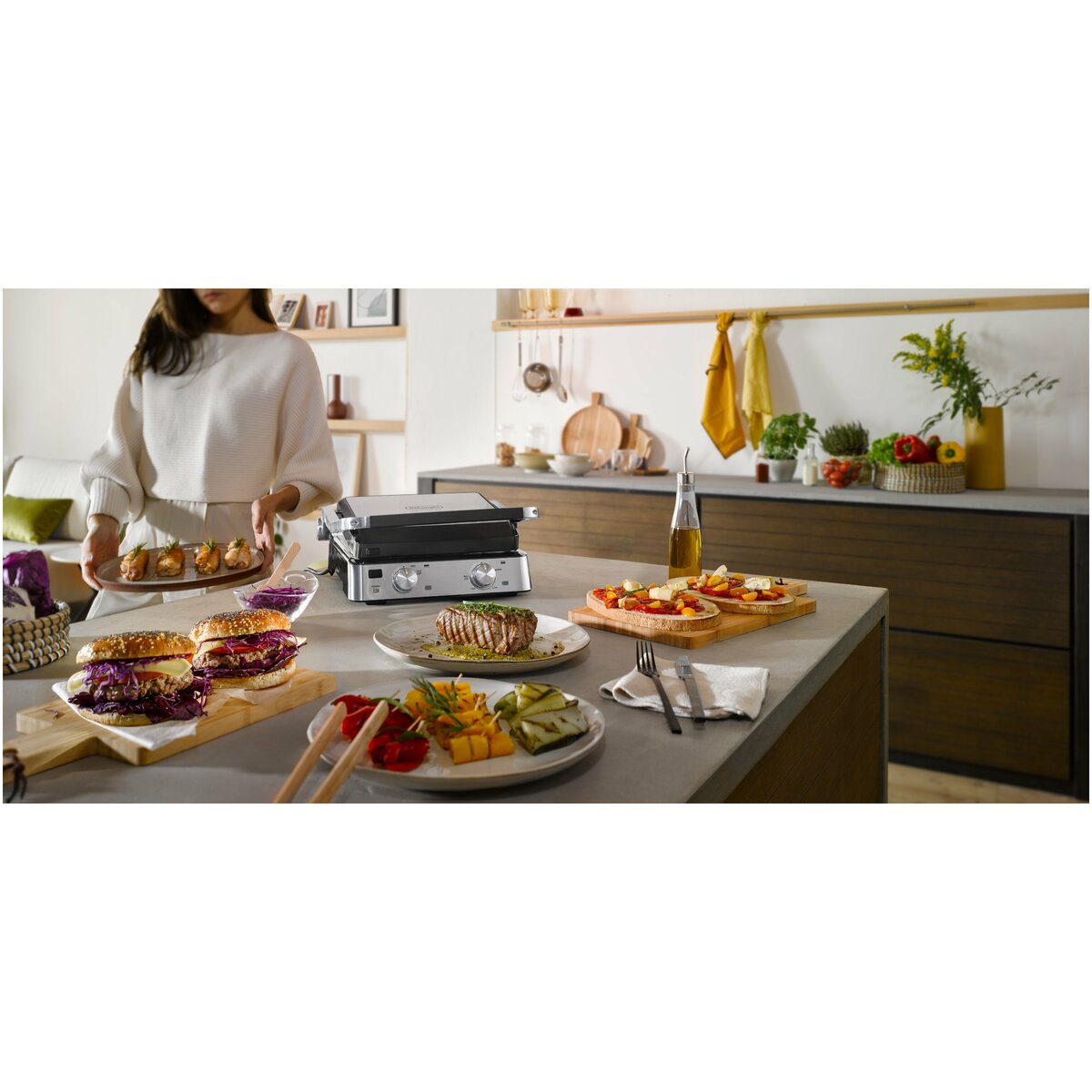 Гриль DeLonghi CGH920 (Цвет: Inox)