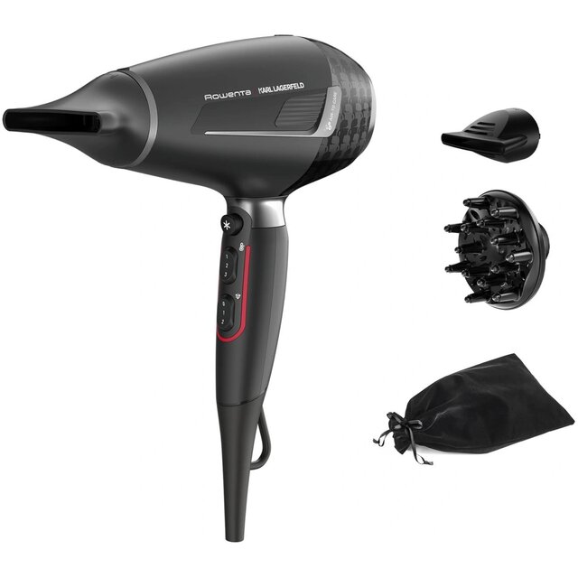 Фен Rowenta CV888LF0, черный 
